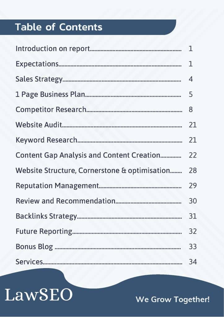 SEO Strategy-ORIGINAL-table of contents