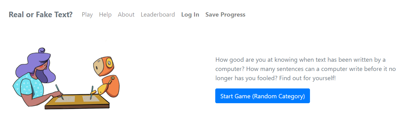 real or fake game of guessing fake ai