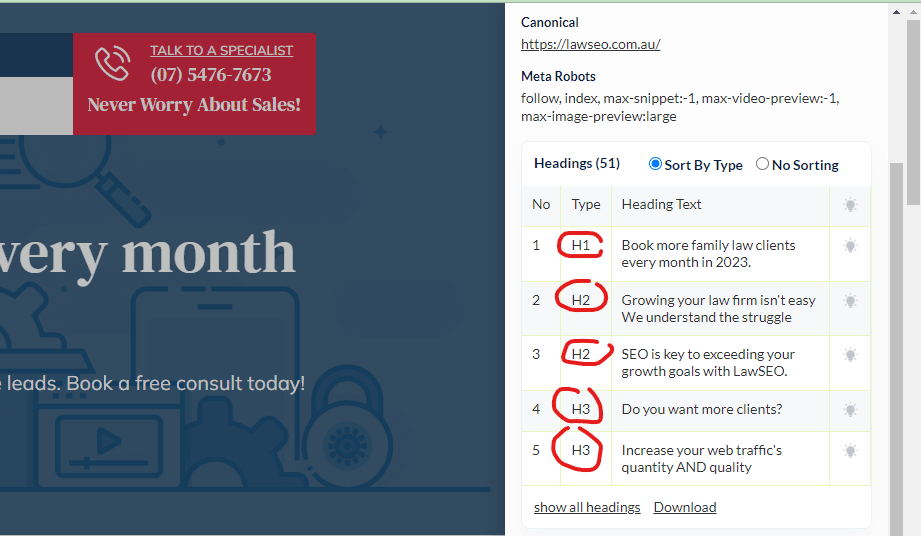 header tag seo minion example