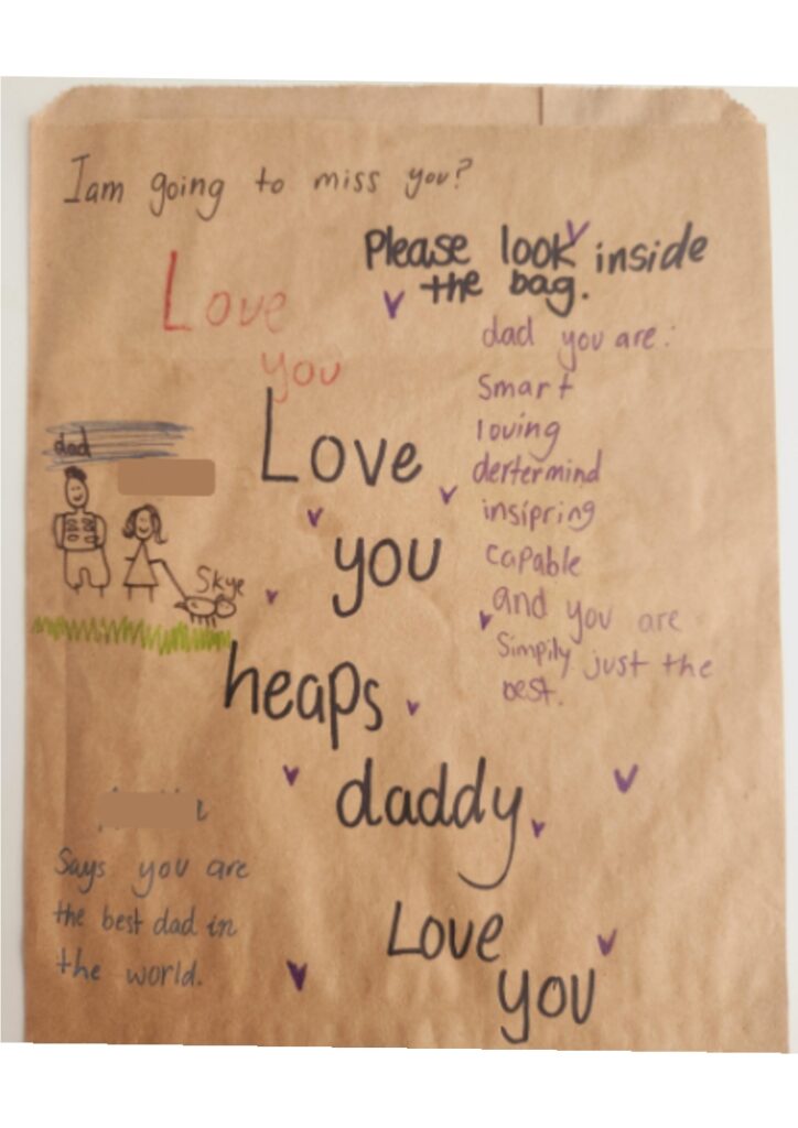 message from my daughter